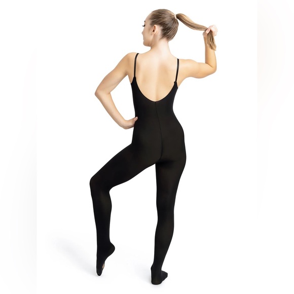 NWT Capezio Transition Bodytight Black S/M - Picture 2 of 5